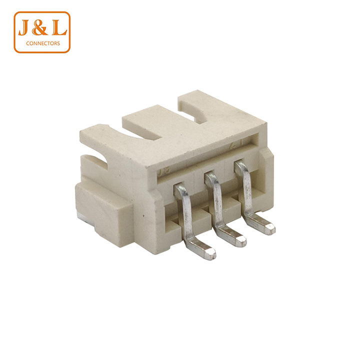 2.54mm Pitch 4P Single Row SMT Beige Tin-Plated Wire to Board Wafer Connector