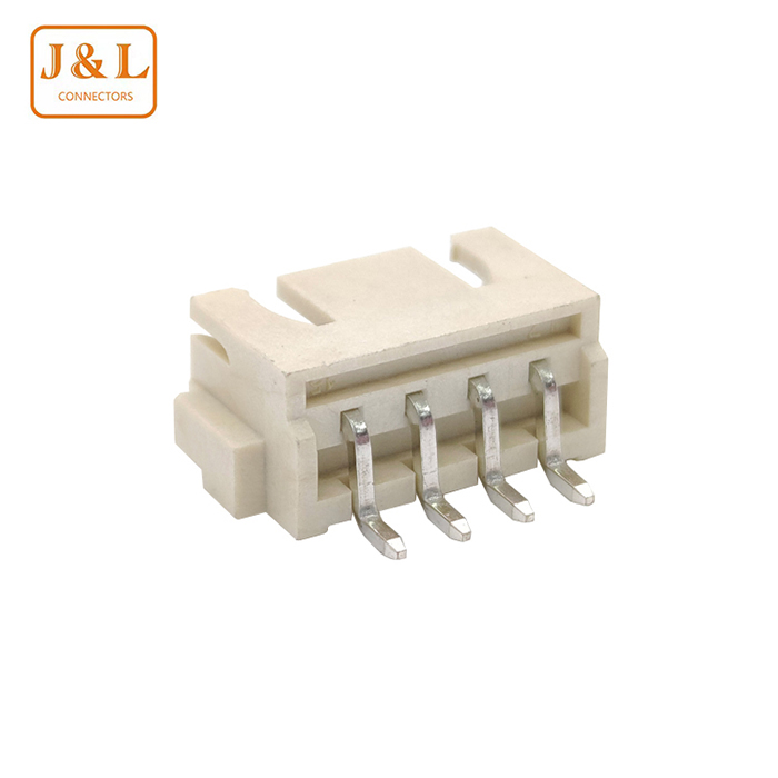 2.54mm Pitch 2-4P Single Row SMT Beige Tin-Plated Wire to Board Wafer Connector