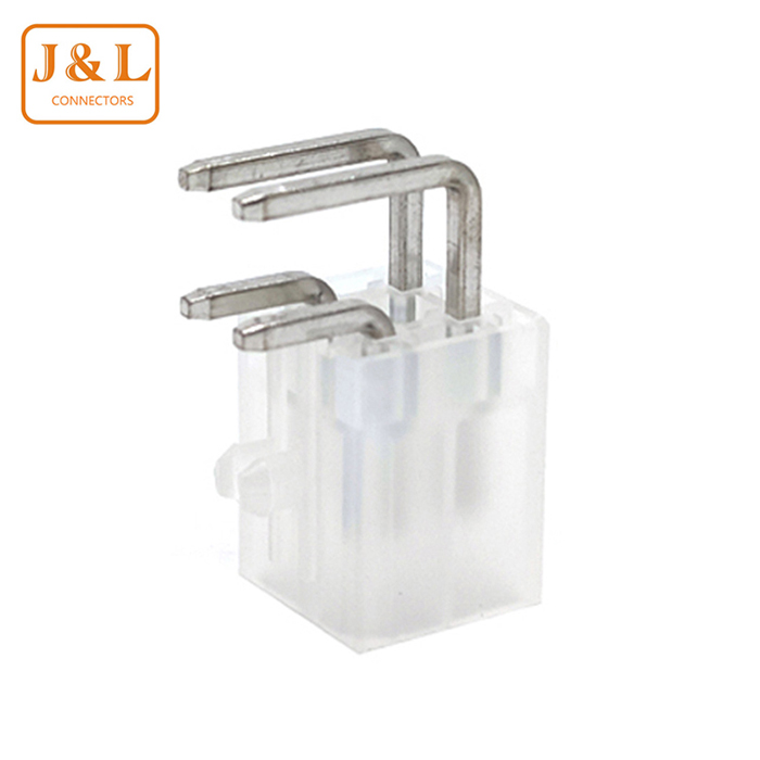 4.2mm Pitch 2*2P Dual Row Right Angle Transparent Wire to Board Connector